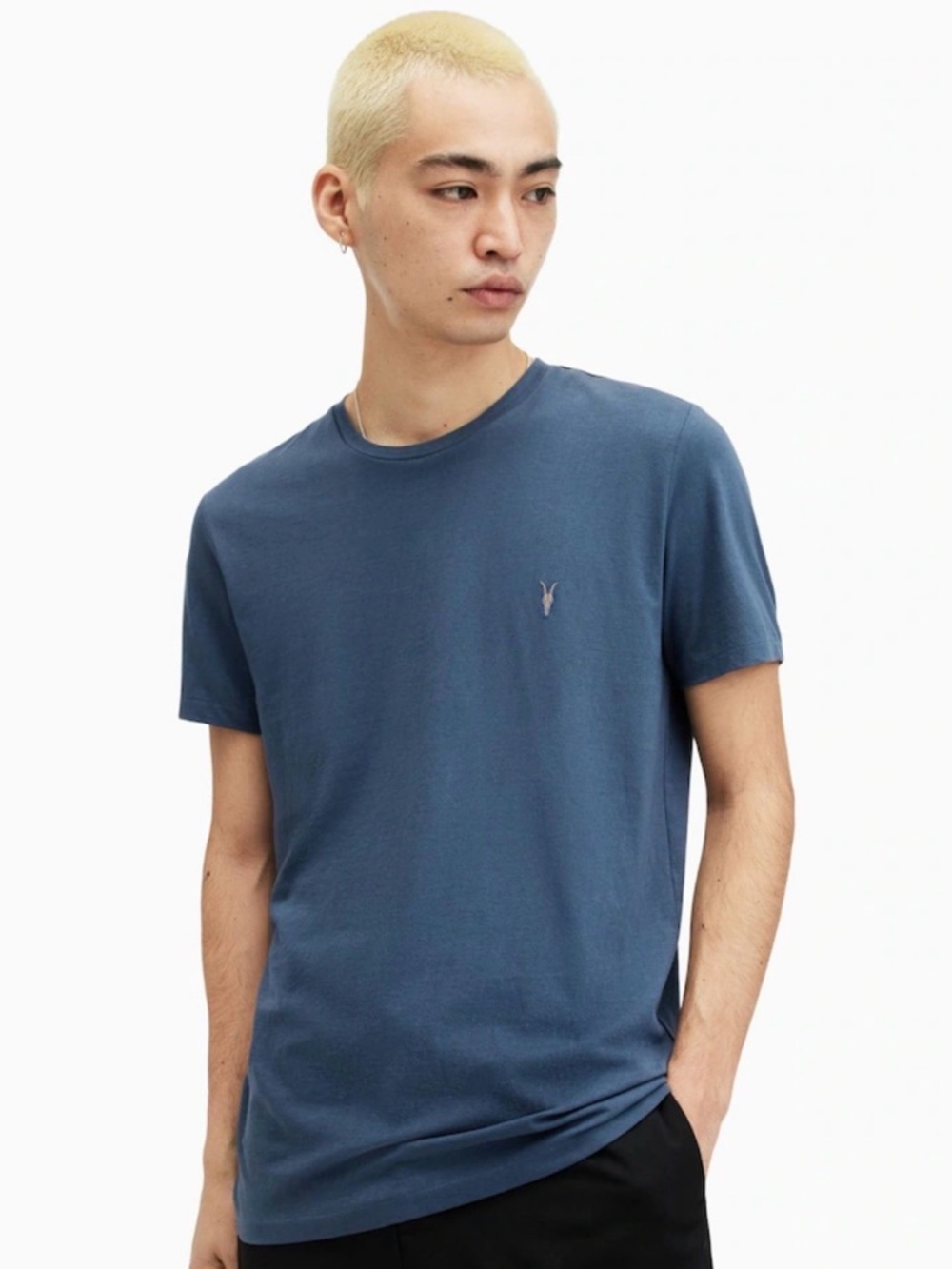 All Saints Brace Brushed Crew Neck Tee